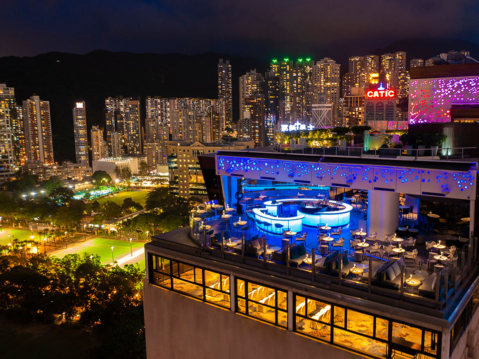 香港露天酒吧图片